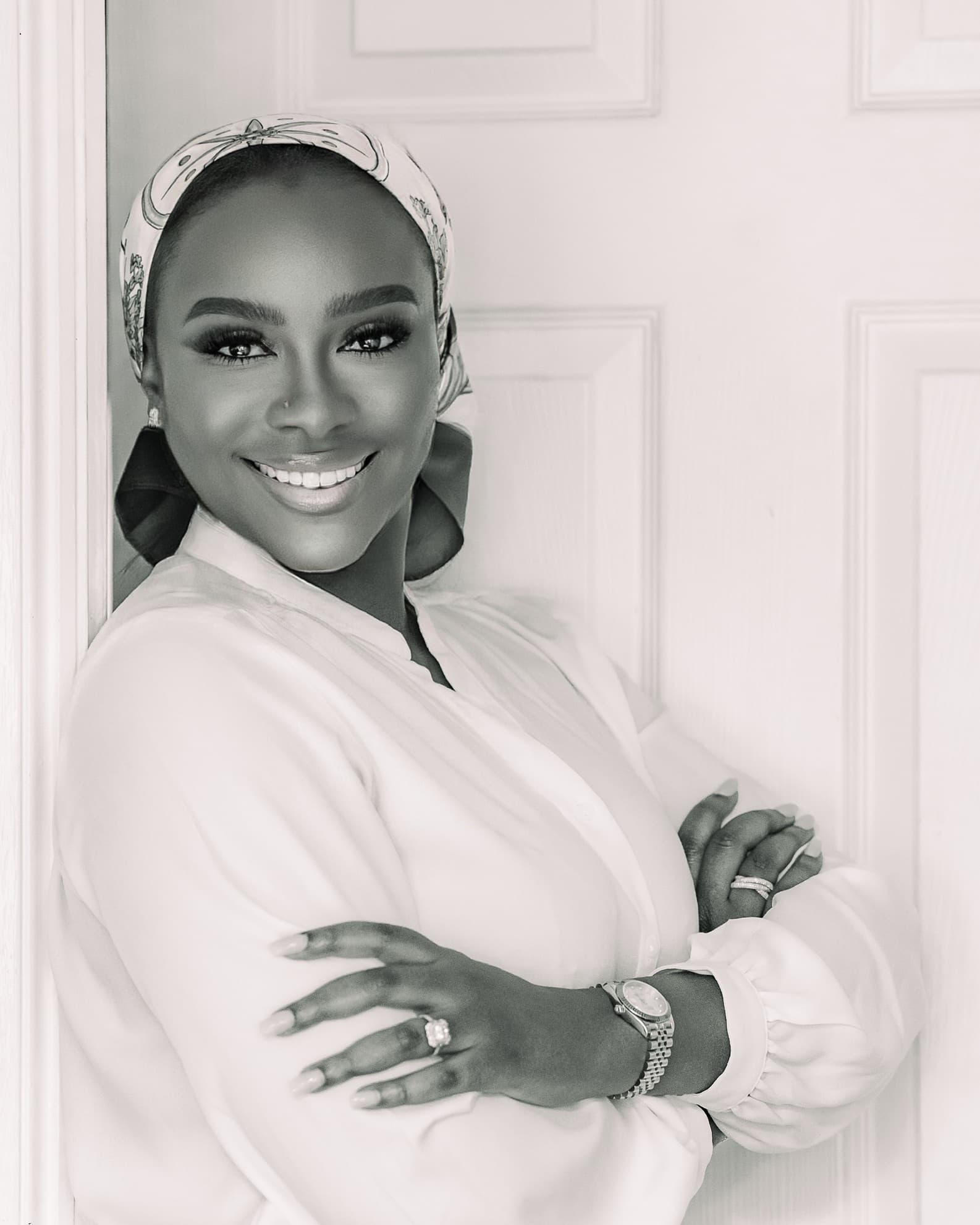 Portrait of Aisha Abdullahi Adamu, Founder and Director of The Bridge Executive Academy